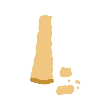 Hand drawn vector illustration of parmesan cheese. Isolated on white background. Stock Illustration