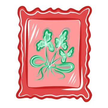 Hand drawn vector illustration of postage stamps for an envelope 스톡 일러스트