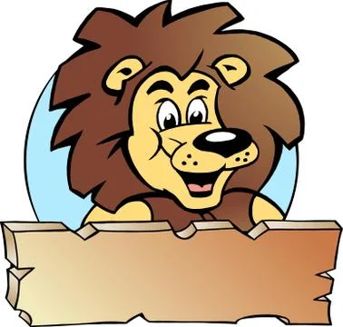 Hand-drawn vector illustration of an proud lion king - logo design Stock Illustration
