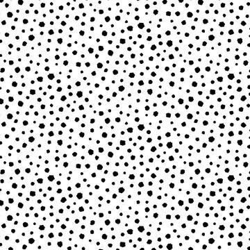 Hand drawn vector illustration of random black dot pattern  Stock Illustration