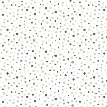 Hand drawn vector illustration of random gray dot pattern on white background Illustrazione stock