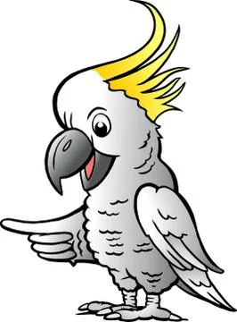 Hand-drawn vector illustration of an sulphur crested cockatoo Stock Illustration