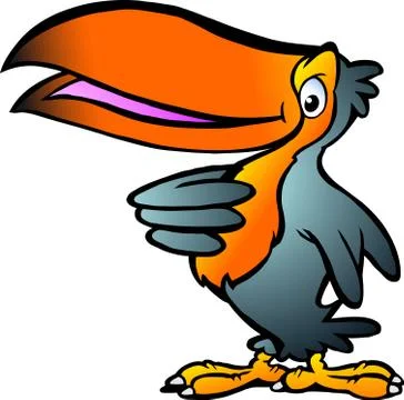 Hand-drawn vector illustration of an toucan Stock Illustration