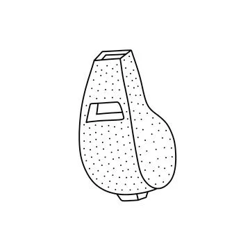 Hand drawn vector illustration of a whistle. Cute illustration of sport equip Stock Illustration