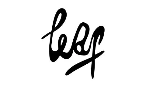 Hand drawn vector inscription Stock Illustration
