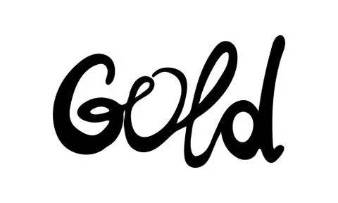 Hand drawn vector inscription Stock Illustration