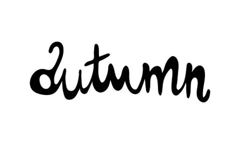 Hand drawn vector inscription Stock Illustration