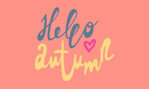 Hand drawn vector inscription Stock Illustration