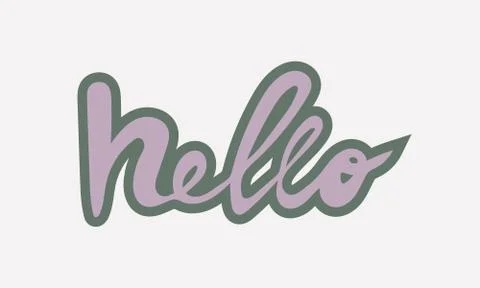 Hand drawn vector inscription Stock Illustration