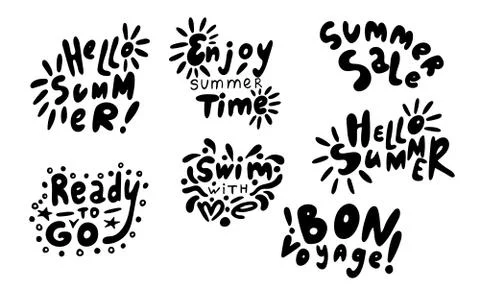 Hand drawn vector inscription Stock Illustration