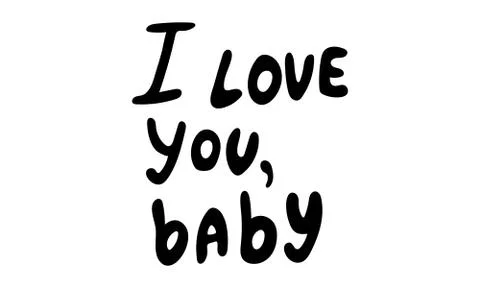 Hand drawn vector inscription Stock Illustration