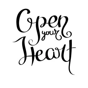 Hand drawn vector lettering phrase. Modern motivating calligraphy decor for wall Stock Illustration