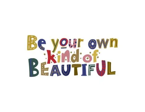 Hand drawn vector lettering quote. Stock Illustration