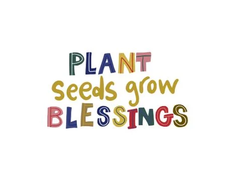 Hand drawn vector lettering quote. Stock Illustration