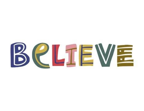 Hand drawn vector lettering quote. Stock Illustration