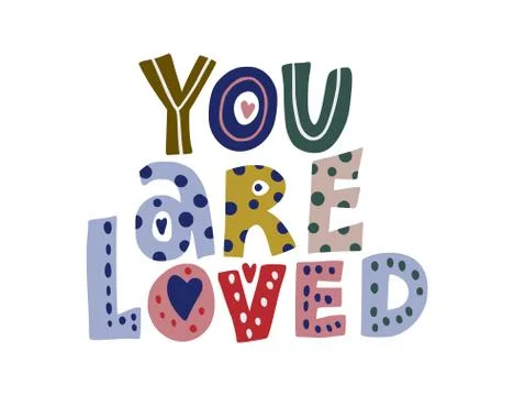 Hand drawn vector lettering quote. Stock Illustration