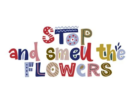 Hand drawn vector lettering quote. Stock Illustration