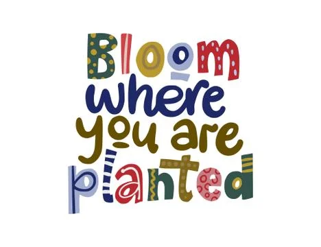 Hand drawn vector lettering quote. Stock Illustration