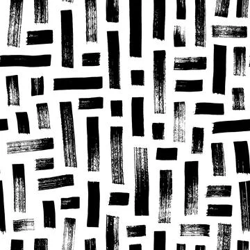 Hand drawn vector maze geometric seamless pattern. Stock Illustration