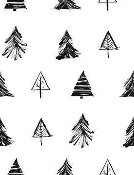 Hand drawn vector Merry Christmas rough freehand graphic design elements 스톡 일러스트