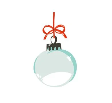 Hand drawn vector Merry Christmas time cartoon graphic illustration design Stock Illustration