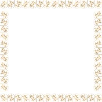 Hand drawn vector outline line art floral empty frame. Baroque floral vinta.. Stock Illustration