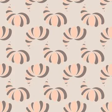 Hand drawn vector seamless pattern with abstract elements. For fabric, paper Stock Illustration