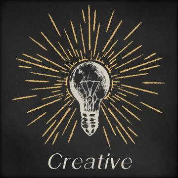 Hand drawn vector sketch illustration - creative vintage tee shirt apparel print Stock Illustration