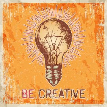 Hand drawn vector sketch illustration - creative vintage tee shirt apparel print Stock Illustration