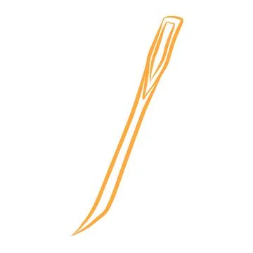 Hand drawn vector sketch, knitting items, hobbies, line art Ilustración de archivo