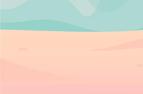 Hand drawn vector stock abstract graphic illustration with ocean waves sea shore Stock Illustration