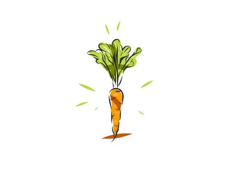 Hand Drawn Vegetable Line Art Vector Collection, Botanical Outline Illustrazione stock