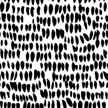 Hand drawn vertical small dots in a row. Stock Illustration