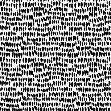 Hand drawn vertical small dots in a row. Stock Illustration