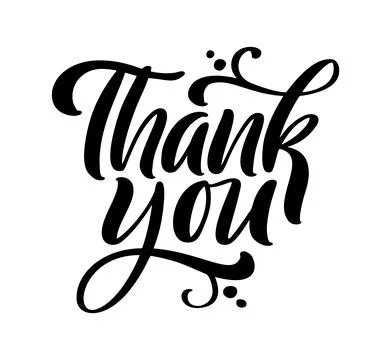 Hand drawn vintage vector text Thank you. Calligraphy lettering illustration for 스톡 일러스트