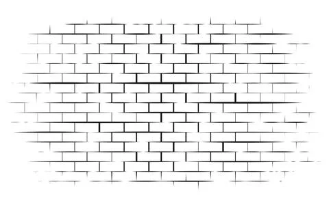 Hand drawn wall joint texture. vector illustration Stock Illustration