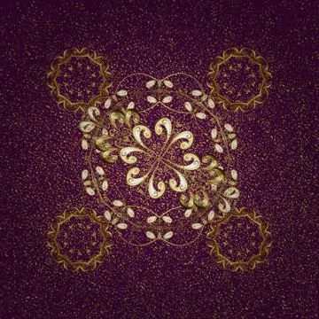 Hand drawn wallpaper seamless pattern. Vintage background. In simple style. Scri Stockillustratie