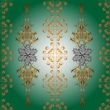 Hand drawn wallpaper seamless pattern. In simple style. Scribble, sketch, doodle Stock Illustration