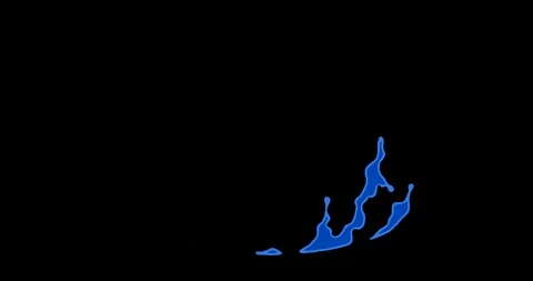 Hand Drawn Water Splash FX 14 Stock Footage 122809728