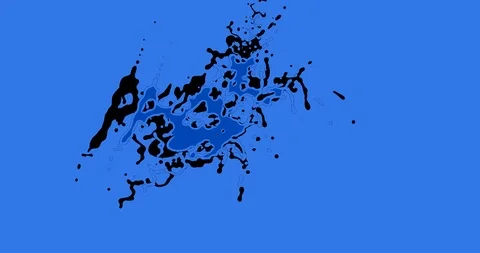 Hand Drawn Water Splash FX 22 Stock Footage 122809912