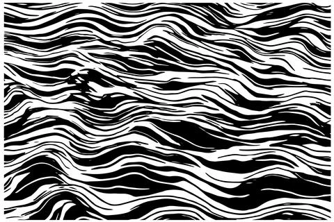 Hand drawn water texture engraved. Ink pattern vector illustration. Illustrazione stock