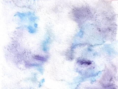 Hand drawn watercolor winter colorful abstract background. Stock Illustration