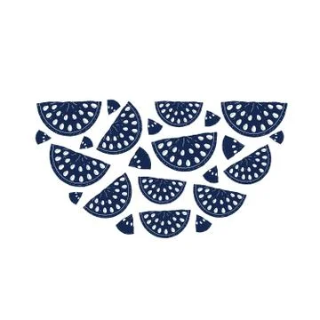 Hand drawn watermelon Stock Illustration