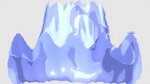 Hand Drawn Wave Liquid Fluid Transition on Alpha Channel, Looped 库存影片 318160552
