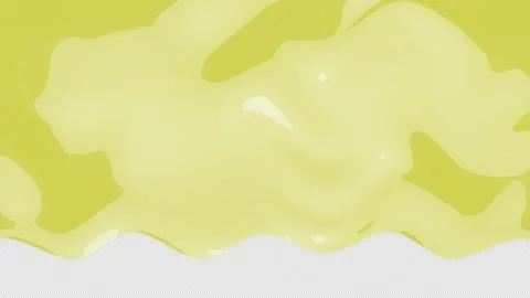 Hand Drawn Wave Liquid Fluid Transition on Alpha Channel, Looped 库存影片 318191835