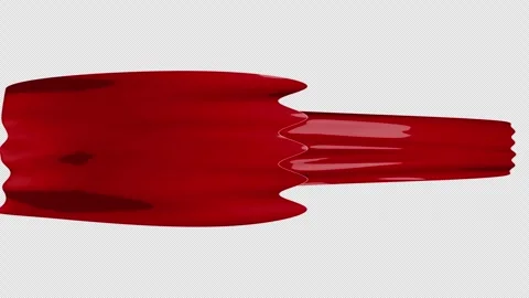 Hand Drawn Wave Liquid Fluid Transition on Alpha Channel, Looped 库存影片 318192124