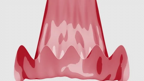 Hand Drawn Wave Liquid Fluid Transition on Alpha Channel, Looped 库存影片 319042990