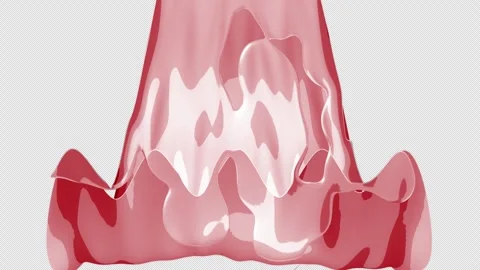 Hand Drawn Wave Liquid Fluid Transition on Alpha Channel, Looped 库存影片 319610697