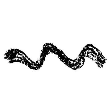 Hand Drawn Wave Pencil Illustration. Stock Illustration
