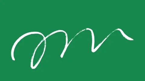 Hand Drawn Wave Scribble Line Animation on Green Screen Overlay Видео 336579248